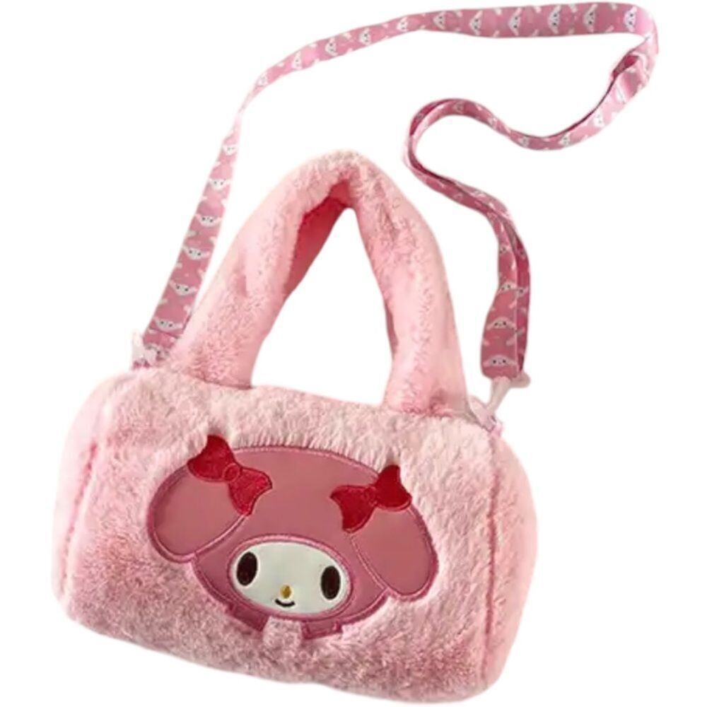 My Melody Pink Plush Crossbody Handbag - Picture 2 of 6